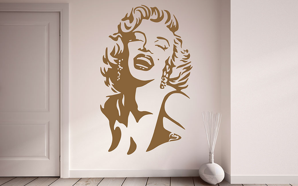 Marilyn monroe porträtt väggdekor • monroe design shop