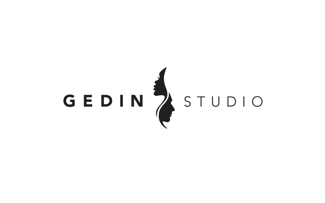 Skönhetssalong logotyp i Stockholm - Gedin Studio - MONROE DESIGN AB